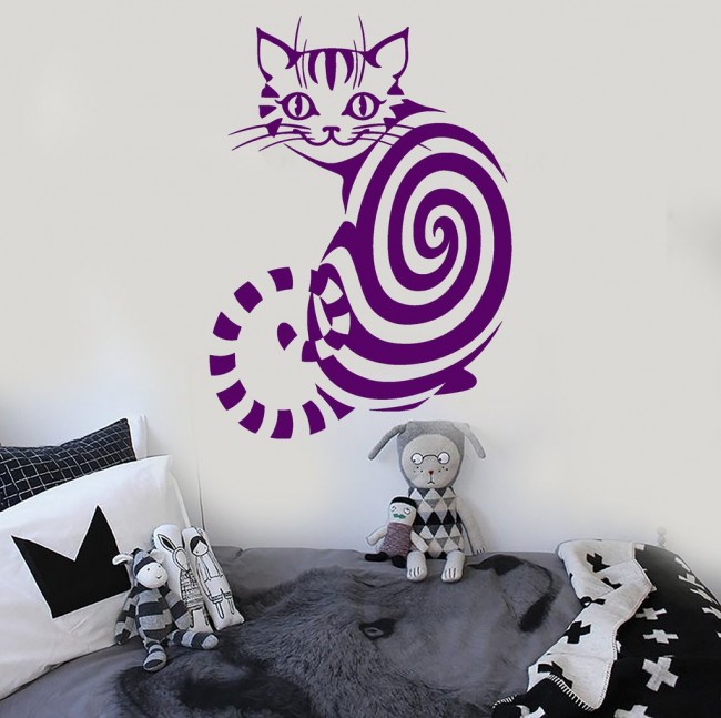 Smile cat wall decal