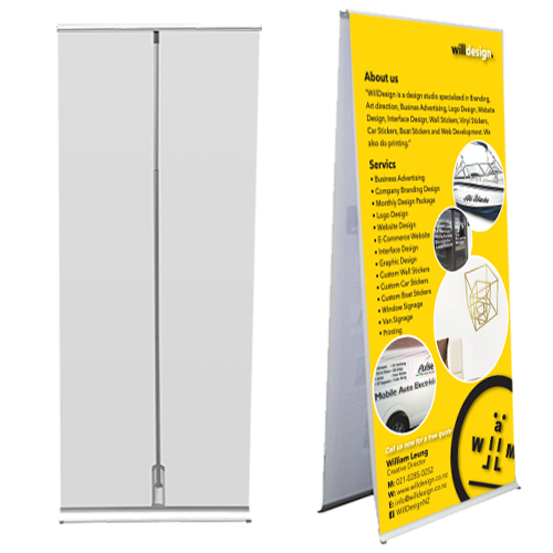 LITE Double sided Banner stand 850mm