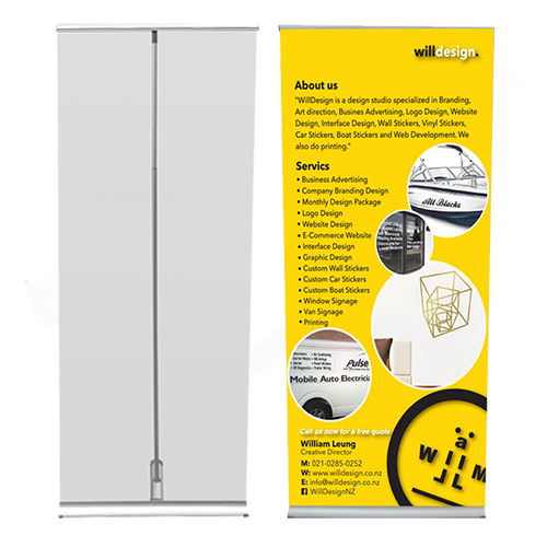 LITE Single sided Banner stand 850mm