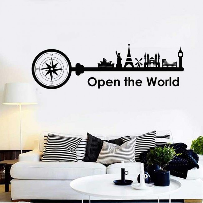 Open The World Wall Decal
