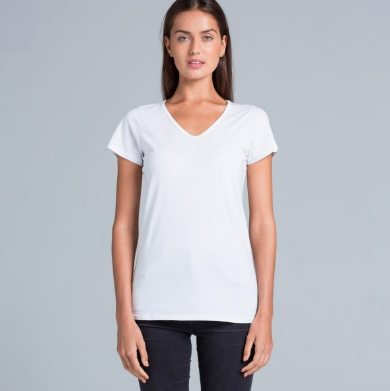 ascolour Bevel V-Neck Tee 4010–Women’s