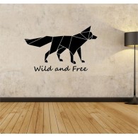 Little fox wall decal