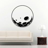 Dark moon wall decal