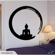 Yoga wall decal