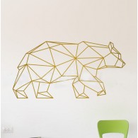 Geometric Bear wall decal