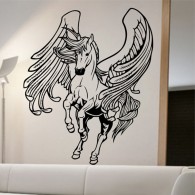 Angel horse wall decal