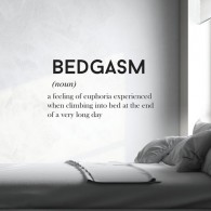 Bedgasm quote wall decal