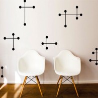 Cross wall decal