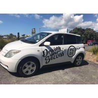 Custom size car/van window vinyl stickers