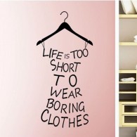 Dress room wall decal