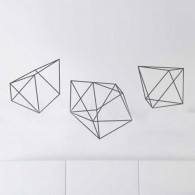 Geometric Pentagon shape wall decal