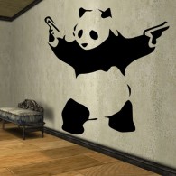 Gong FU Panda wall decal