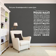 Personalised grandparents' name decal