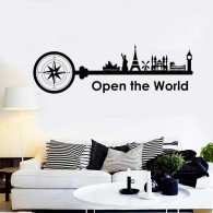 Open The World Wall Decal