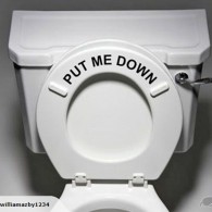 Toilet/Bathroom lid sticker