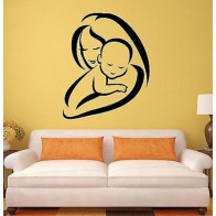 Mom and baby wall decal