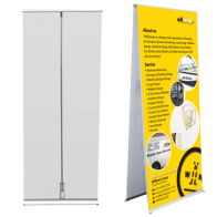 LITE Double sided Banner stand 850mm