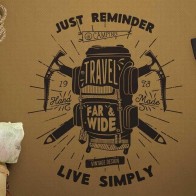 Travel Far Wide Wall Decal