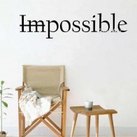 Impossible Sticker Wall Decal