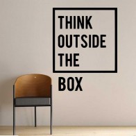  Think outside the box Wall Decal